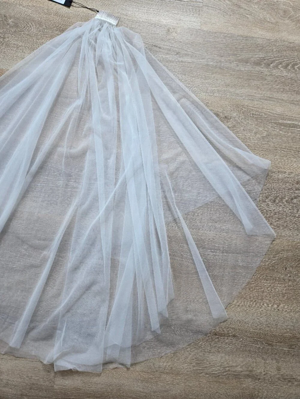 Lulus Forever Promise White Tulle Bridal Wedding Blusher Veil New With Tags